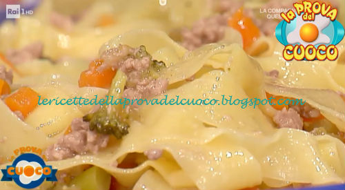 Pappardelle al ragù bianco e broccoli ricetta Alessandra Spisni da Prova del Cuoco