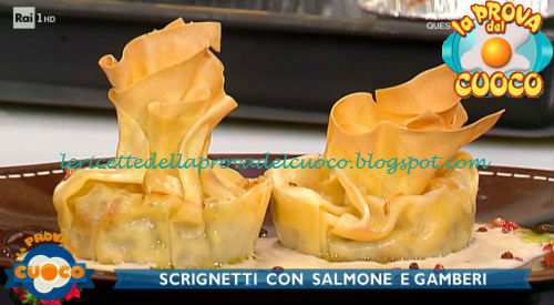 Scrignetti con salmone e gamberi ricetta Luisanna Messeri da Prova del Cuoco